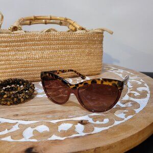 Tortoise Shell Reader Sunglasses Sunlily G250 Brown Gradient Lenses Retro